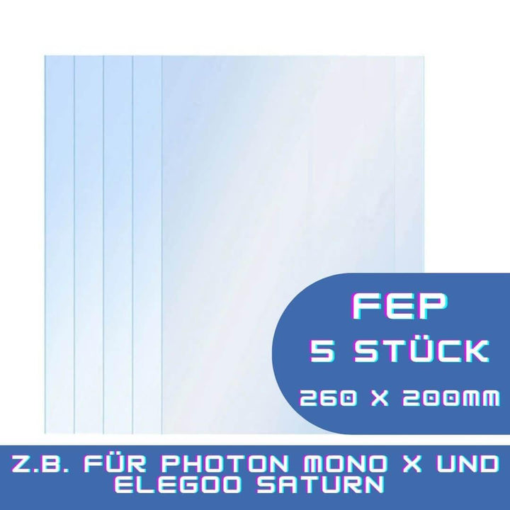 FEP Folie Photon Mono X oder Saturn - 260x200mm Zubehör Resin 3ddruckboss